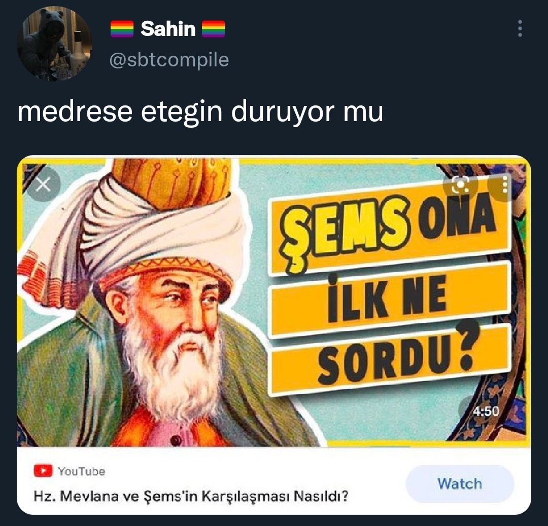 Sahin @sbtcompile medrese...