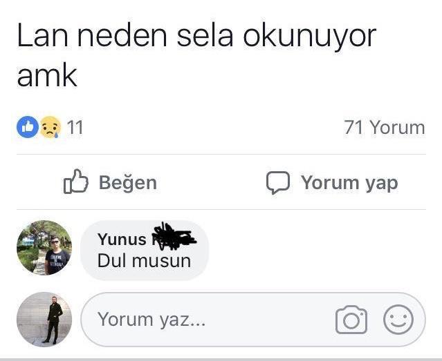 Lan neden sela okunuyor...