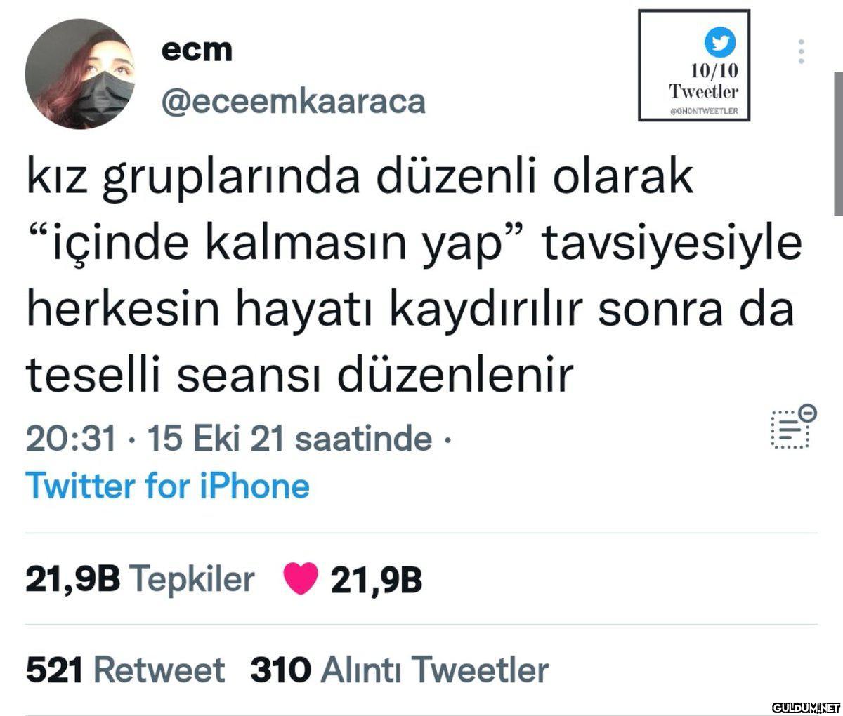 ecm 10/10 Tweetler...
