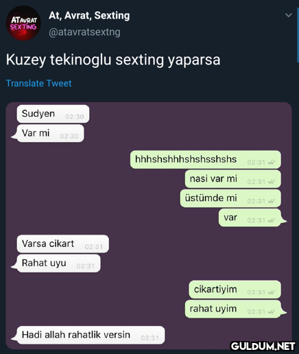 At, Avrat, Sexting ATAVRAT...
