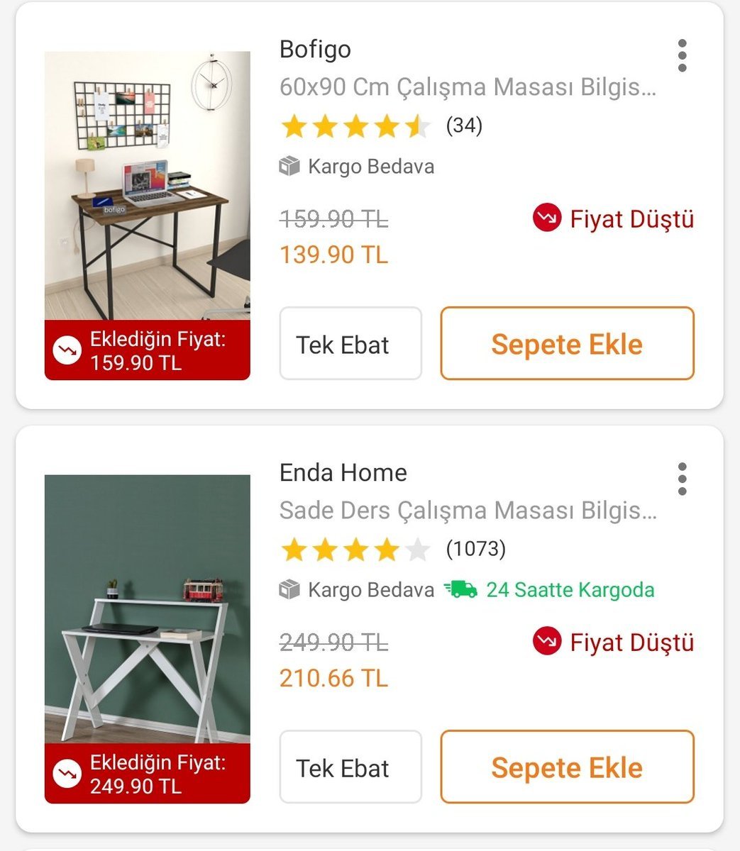 Çalışma masası ve kitaplık...