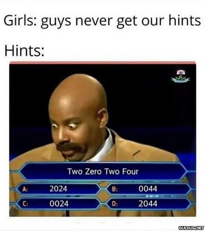 Girls: guys never get our...