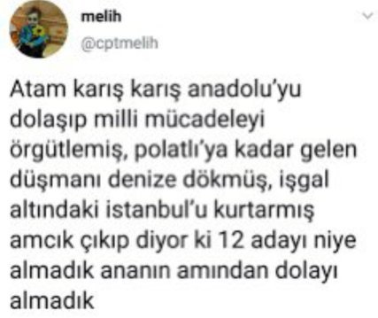 melih @cptmelih Atam karış...