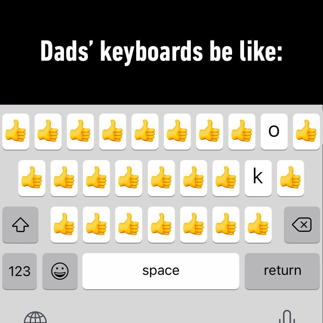 👍⠀ #memes #dad #keyboards...