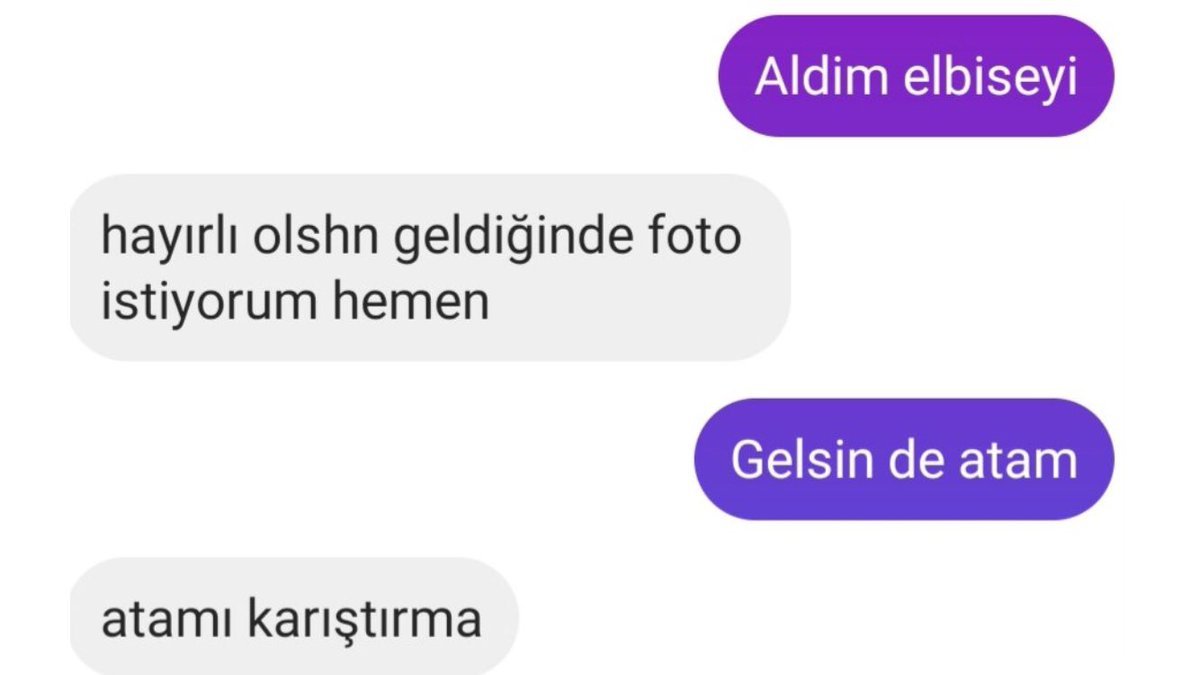 canım atam    Aldim...
