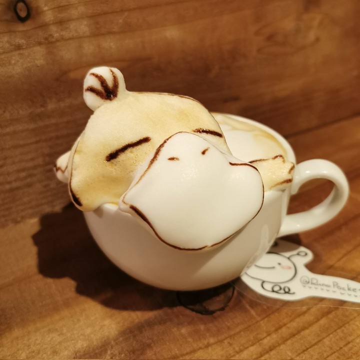 3D pokémon latte art 📸...