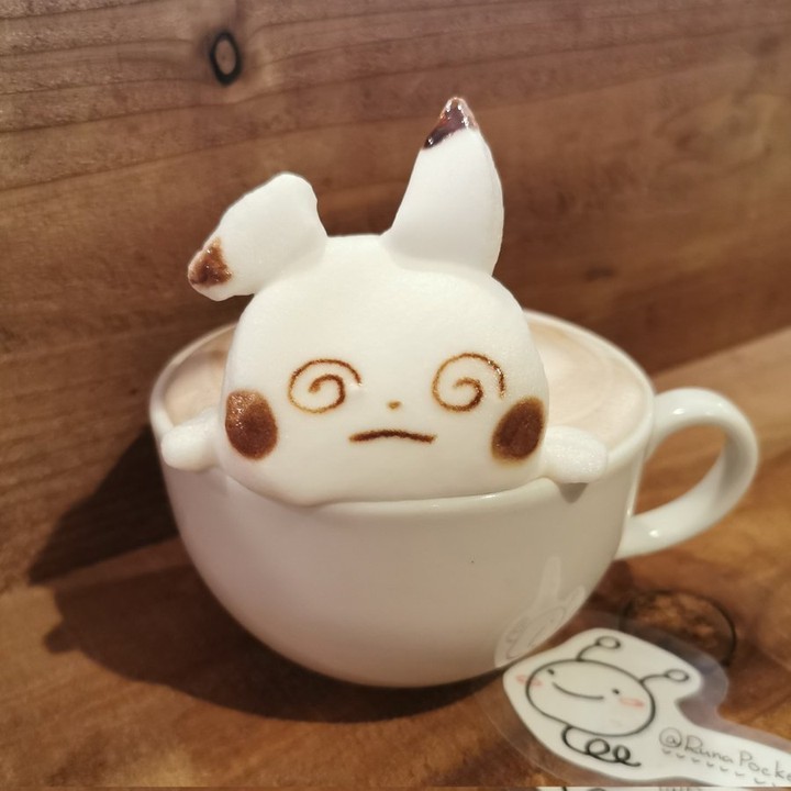 3D pokémon latte art 📸...