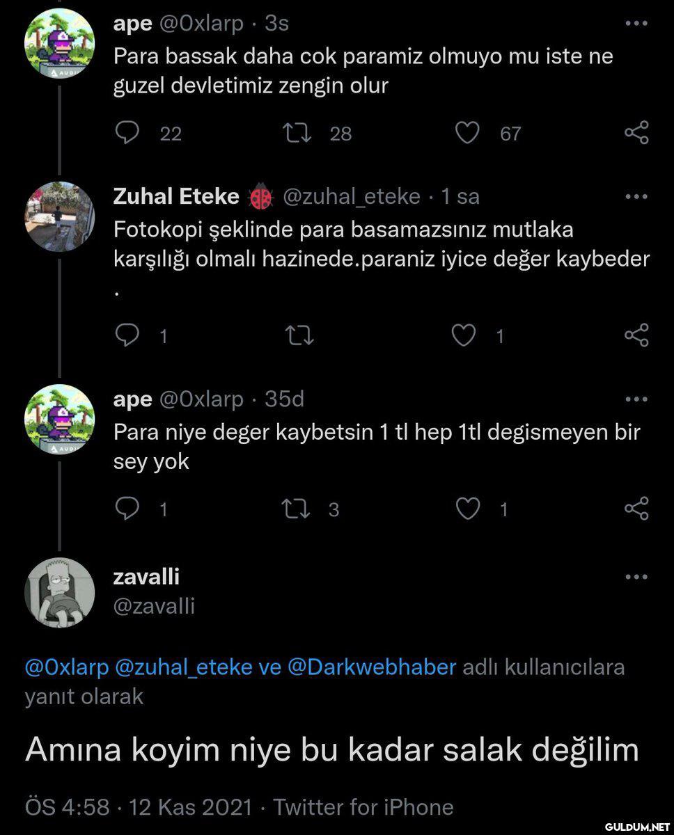 sinirim bozuldu deminden...