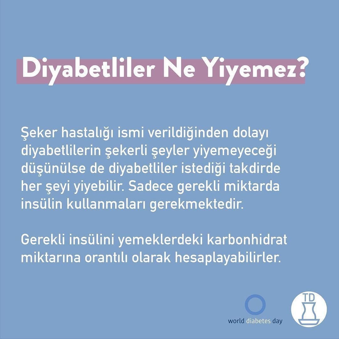 Bugün Dünya Diyabet Günü...