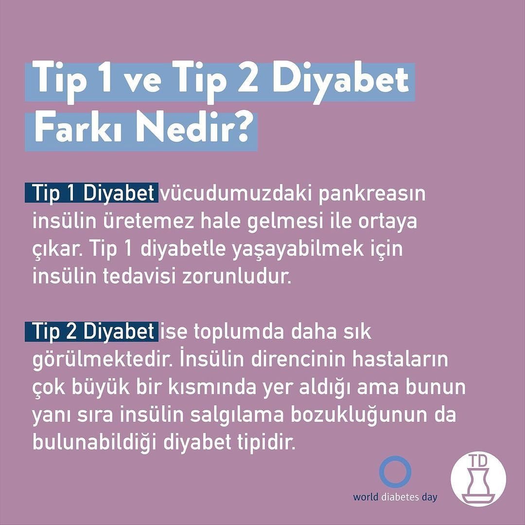 Bugün Dünya Diyabet Günü...