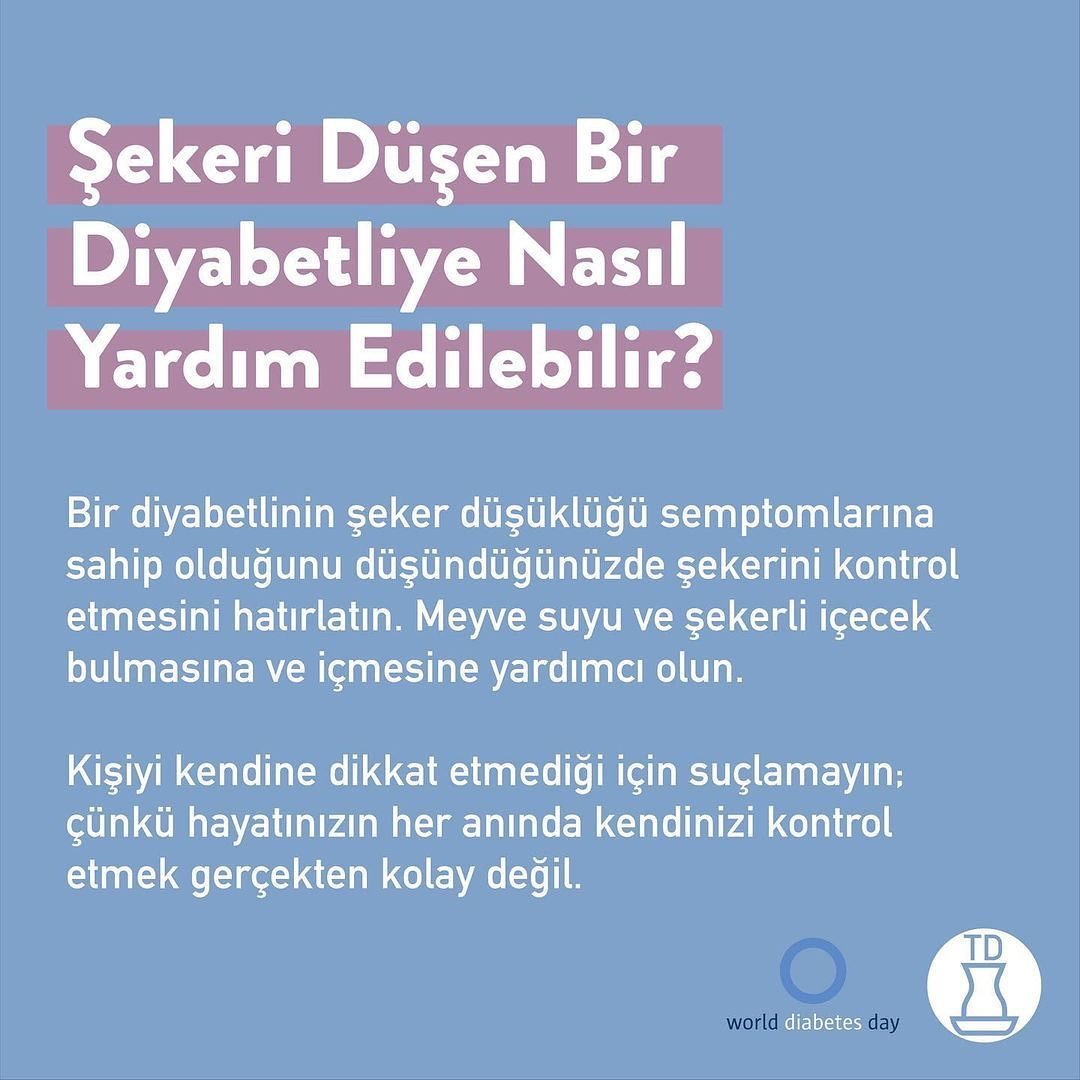 Bugün Dünya Diyabet Günü...