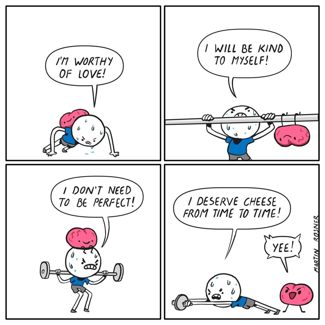 But cheese is part of my...