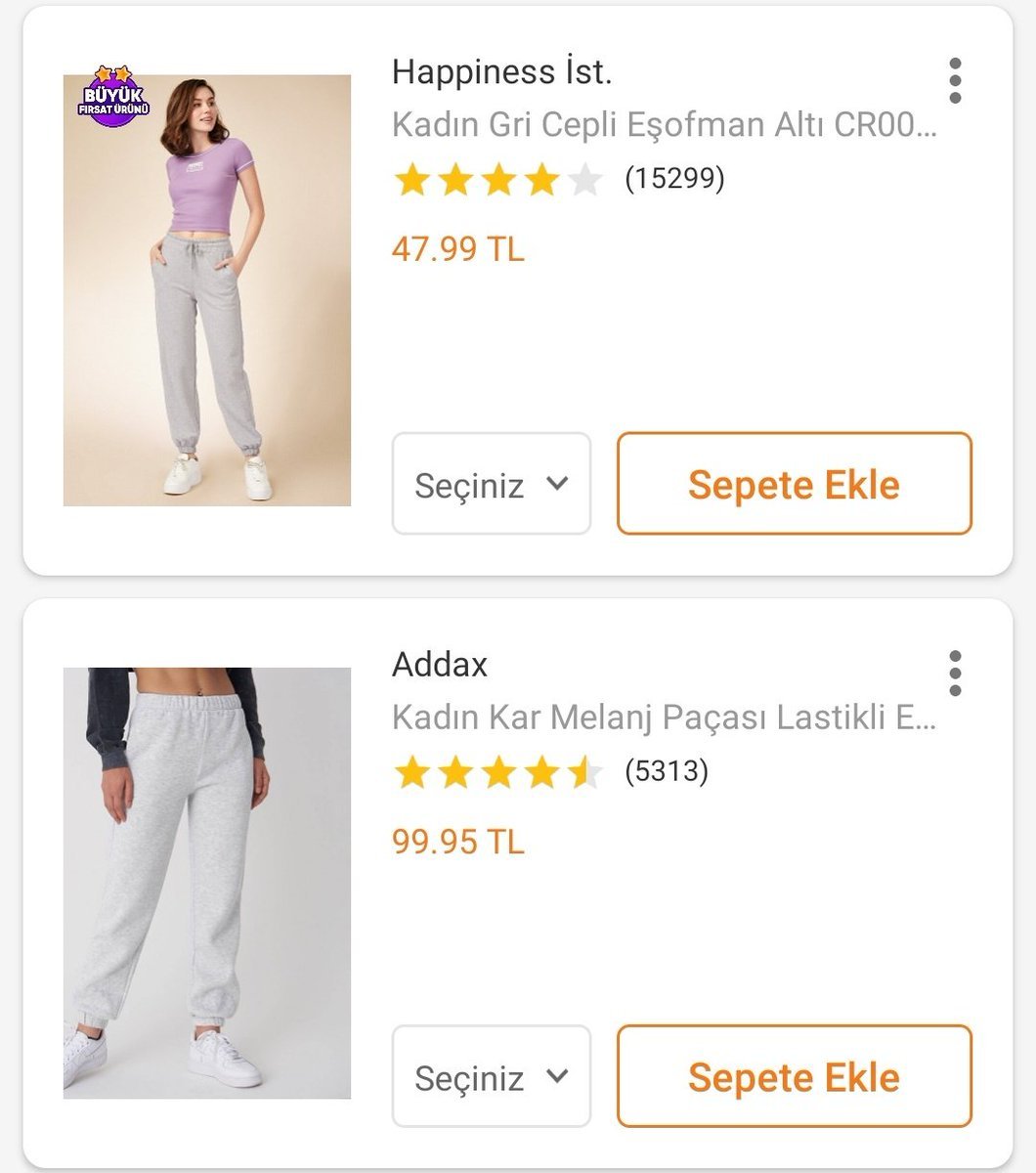 Uygun fiyatlı eşofman...