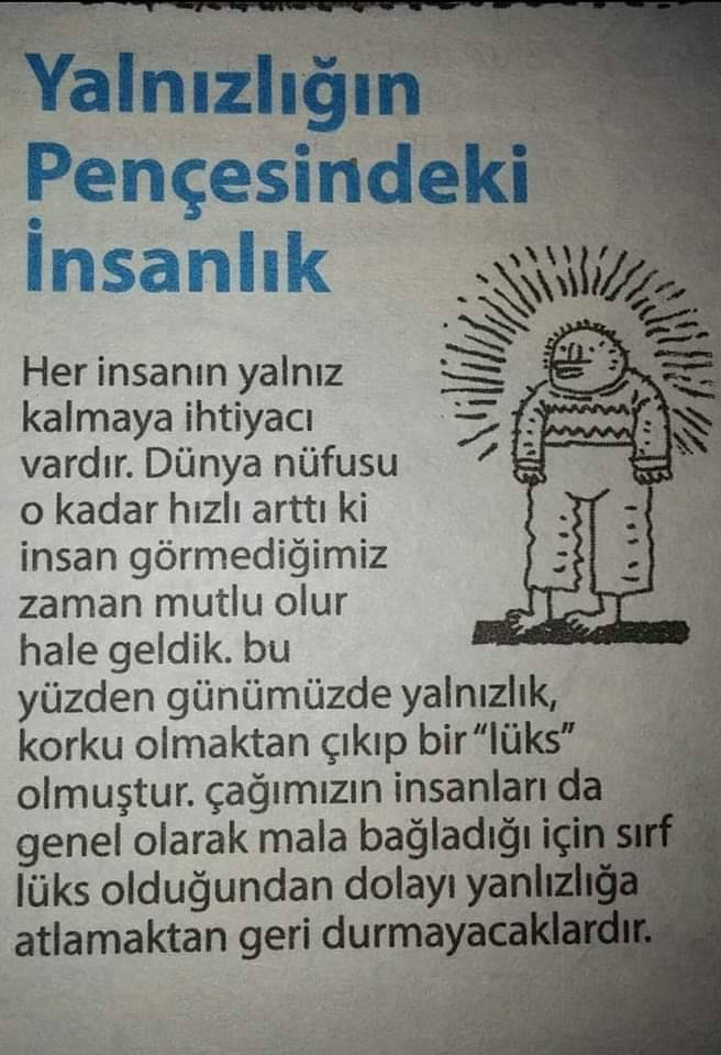 Yalnızlığın pencesindeki...