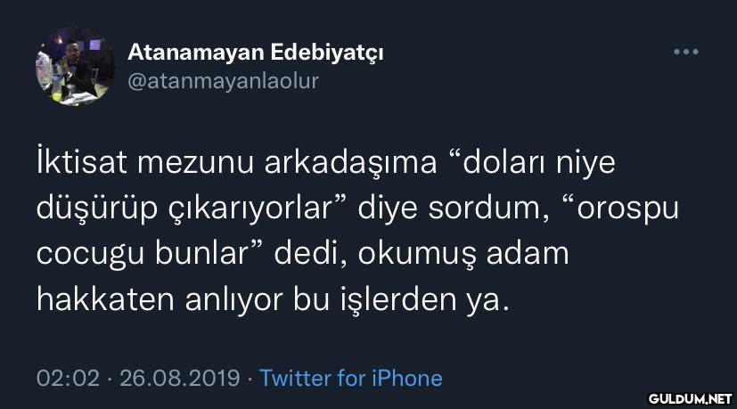 Atanamayan Edebiyatçı...