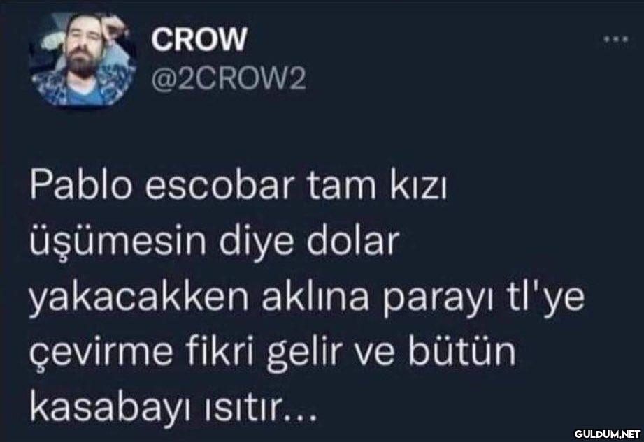 CROW @2CROW2 Pablo escobar...