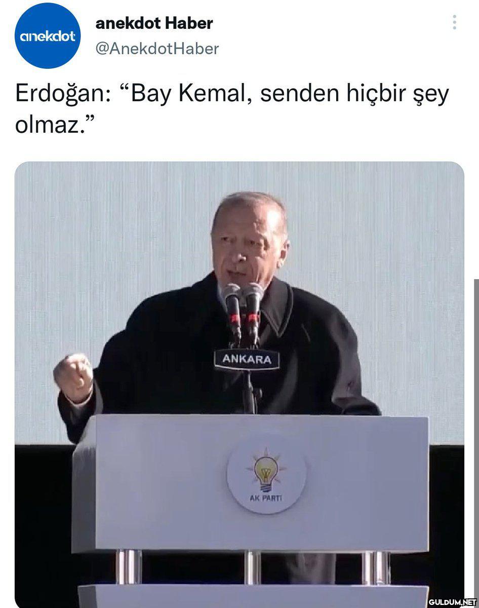 Cumhurbaşkanı olduğun...