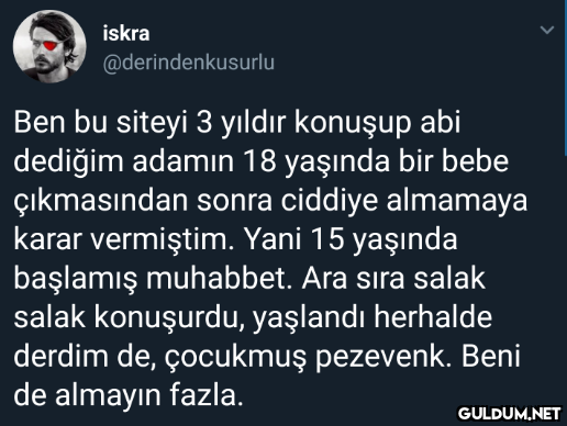 iskra @derindenkusurlu Ben...