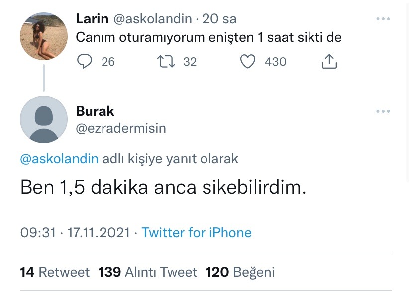Aga be..    Larin...