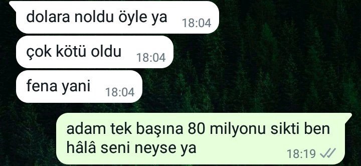 dolara noldu öyle ya 18:04...