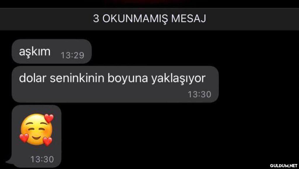 3 OKUNMAMIŞ MESAJ aşkım...