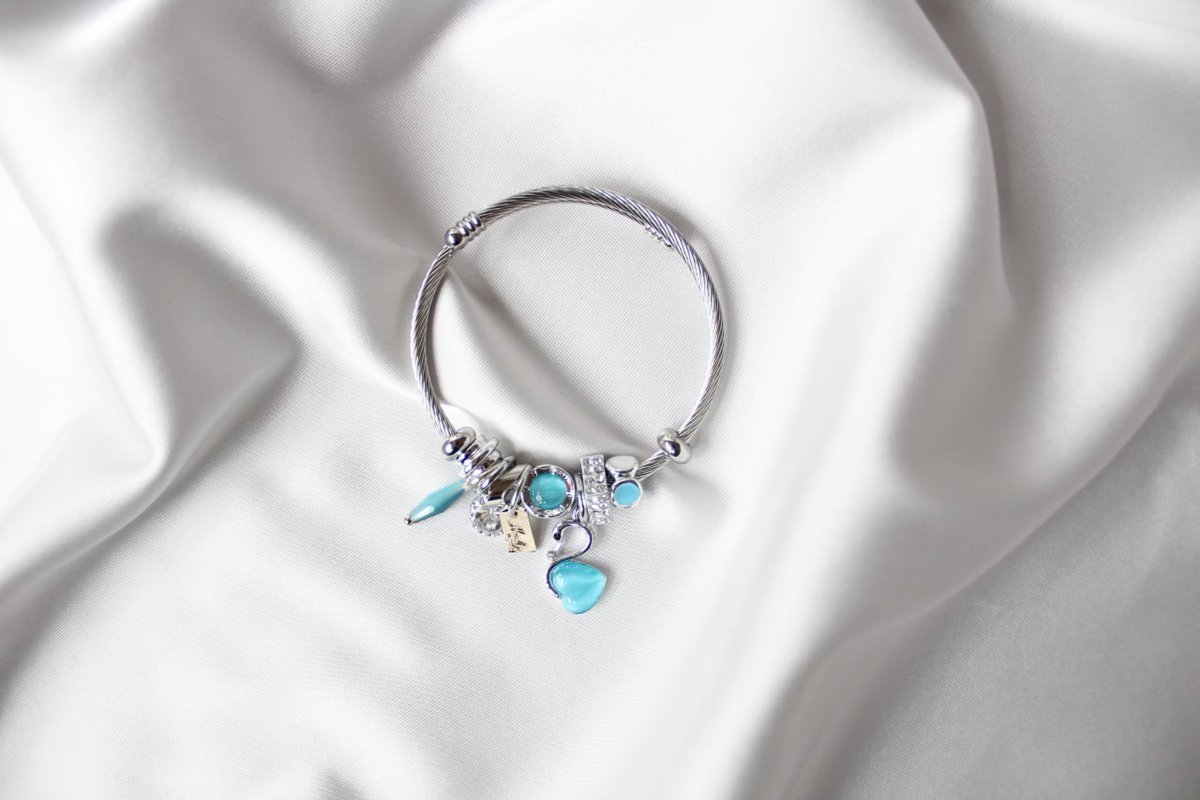 Blue Swan Charm Bileklik 🦢...