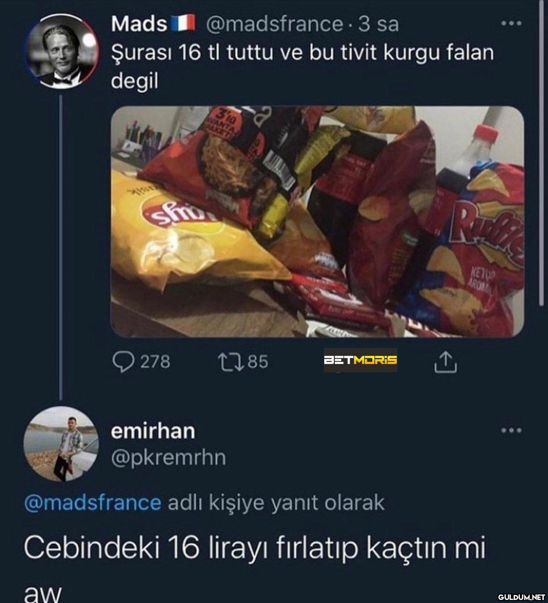 ... Şurası 16 tl tuttu ve...