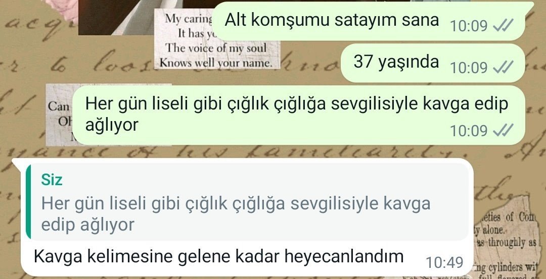 My caring Alt komşumu...