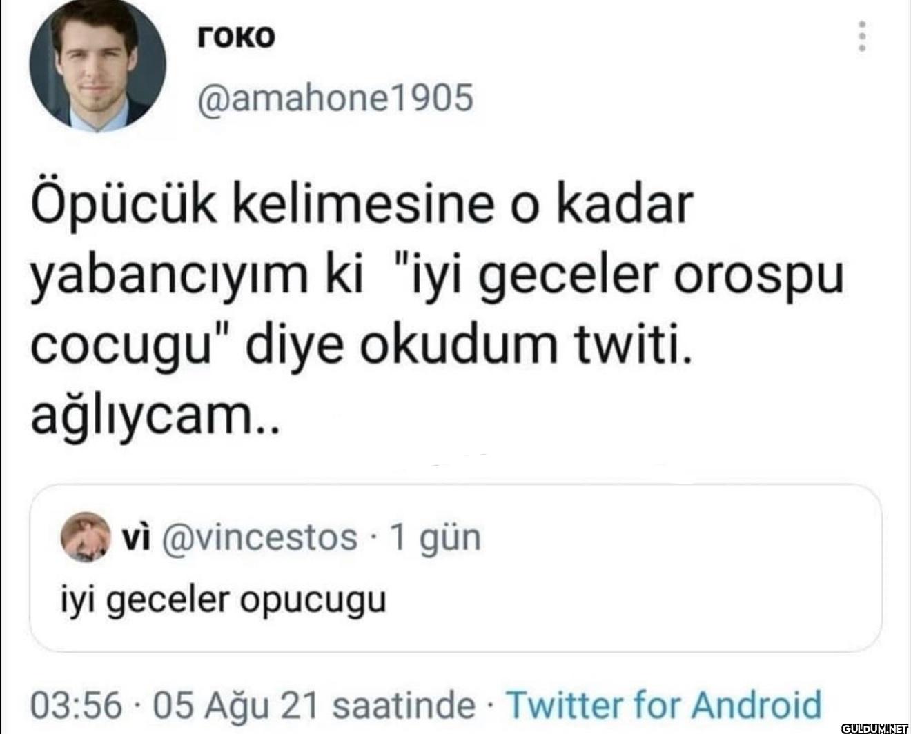 Öpücük kelimesine o kadar...