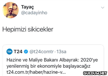 Tayaç @cadayinho Hepimizi...