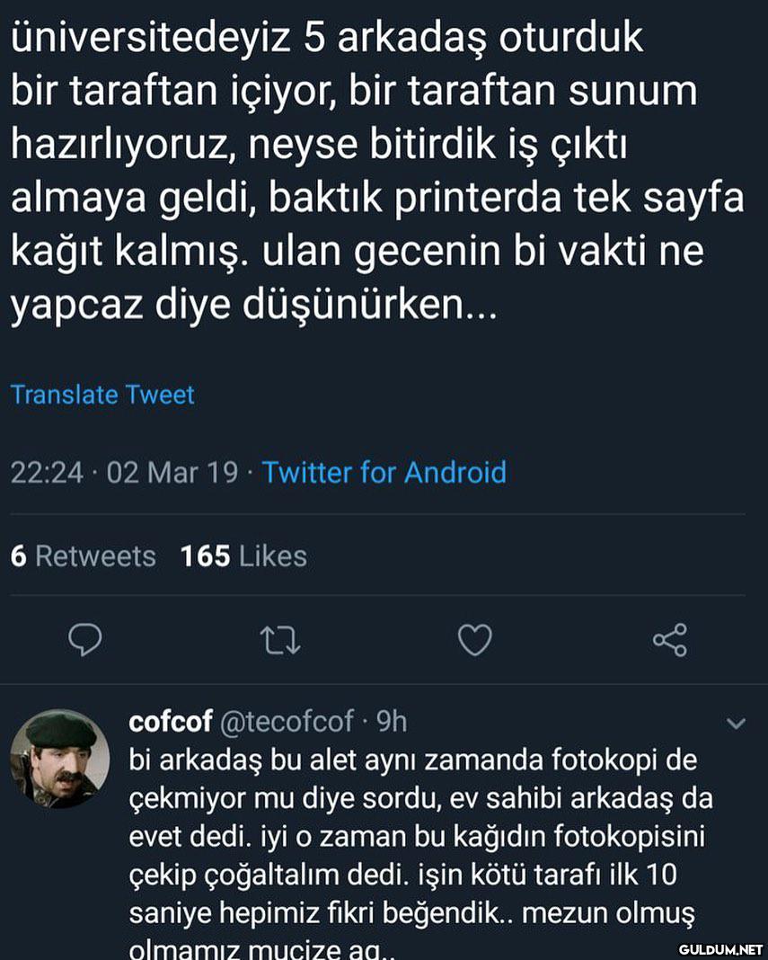 üniversitedeyiz 5 arkadaş...