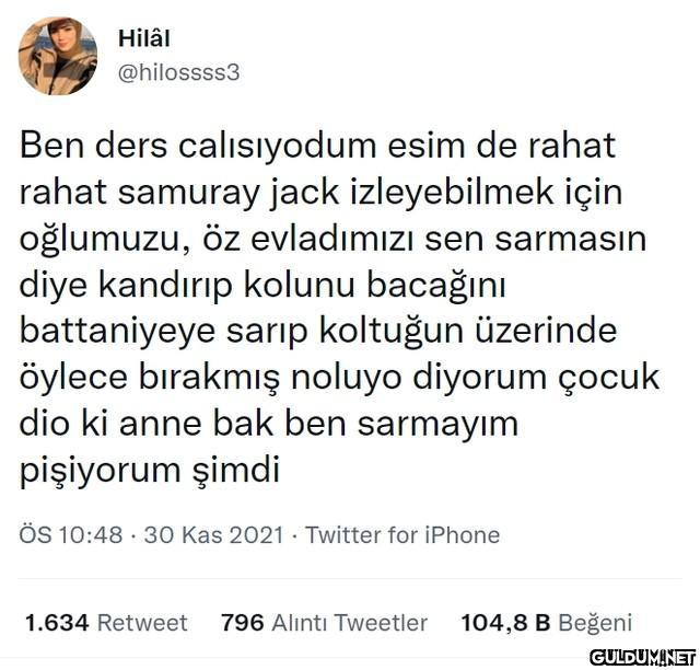 Hilâl @hilossss3 Ben ders...