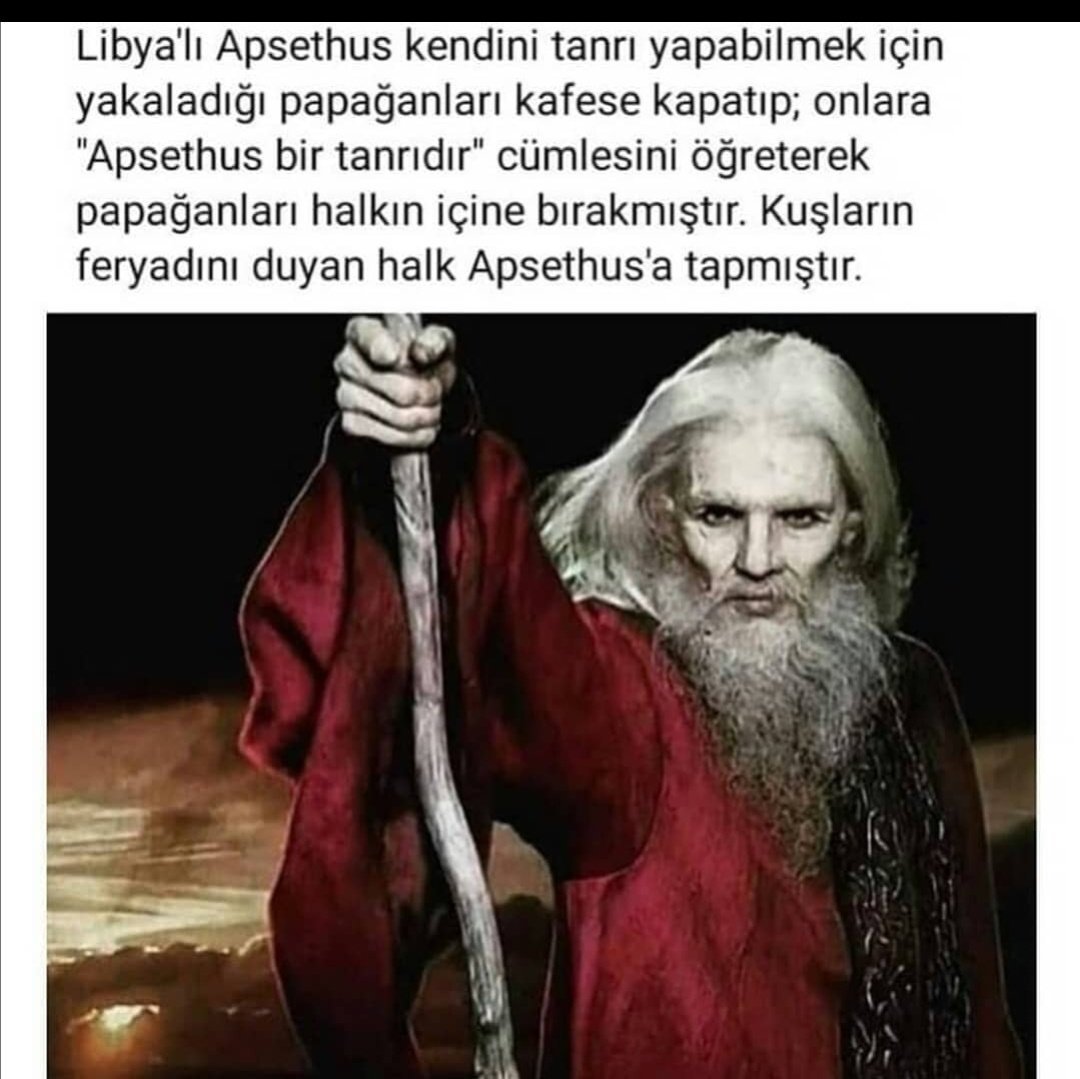 Libya'lı Apsethus kendini...