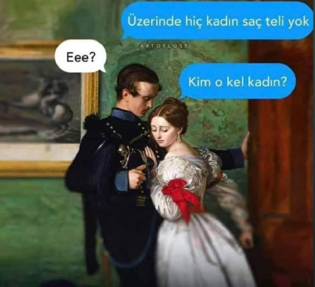 Üzerinde hiç kadın saç...