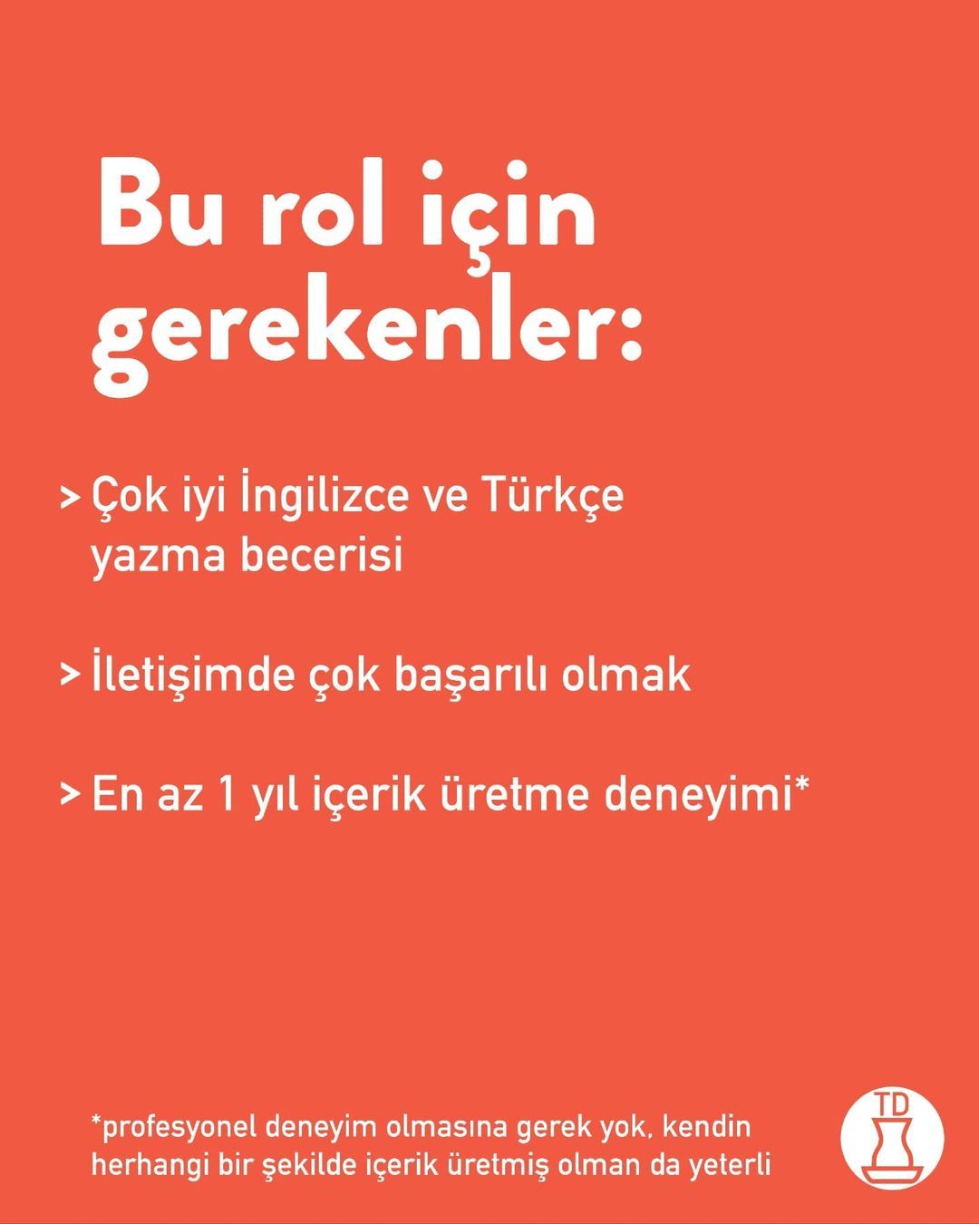 Bizimle çalışmak ister...