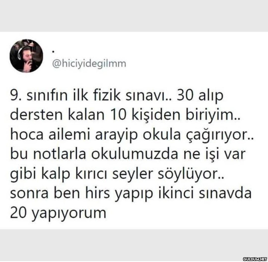 @hiciyidegilmm 9. sınıfın...
