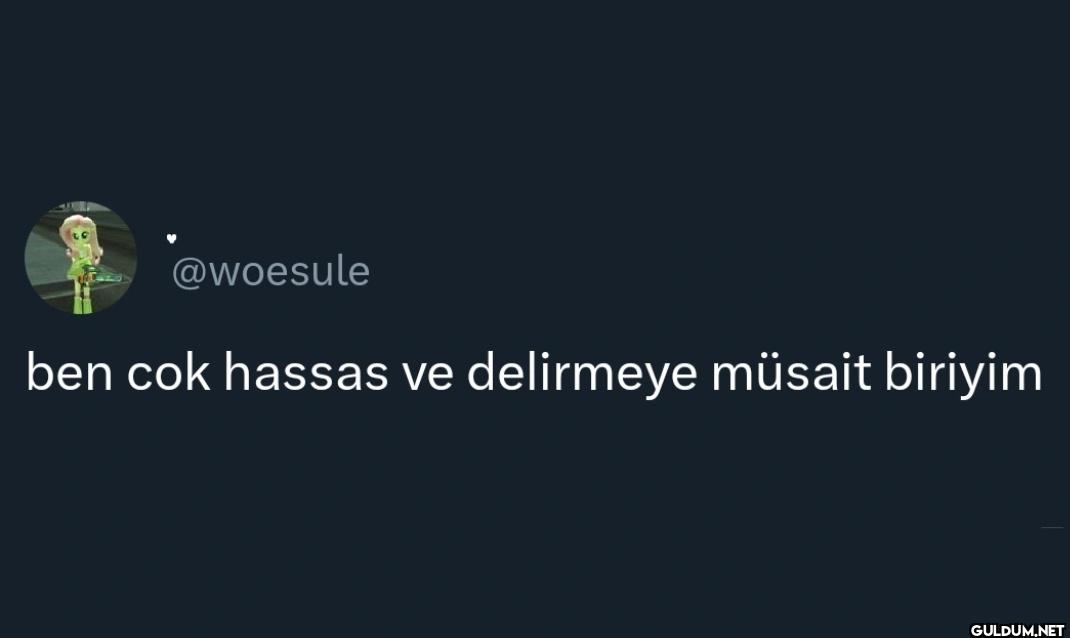 ben cok hassas ve...