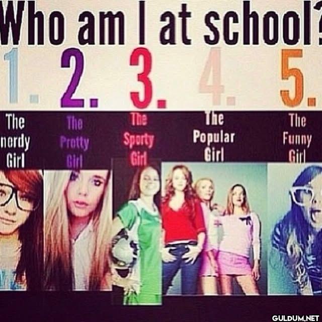 Who am I at school? 1. 2....