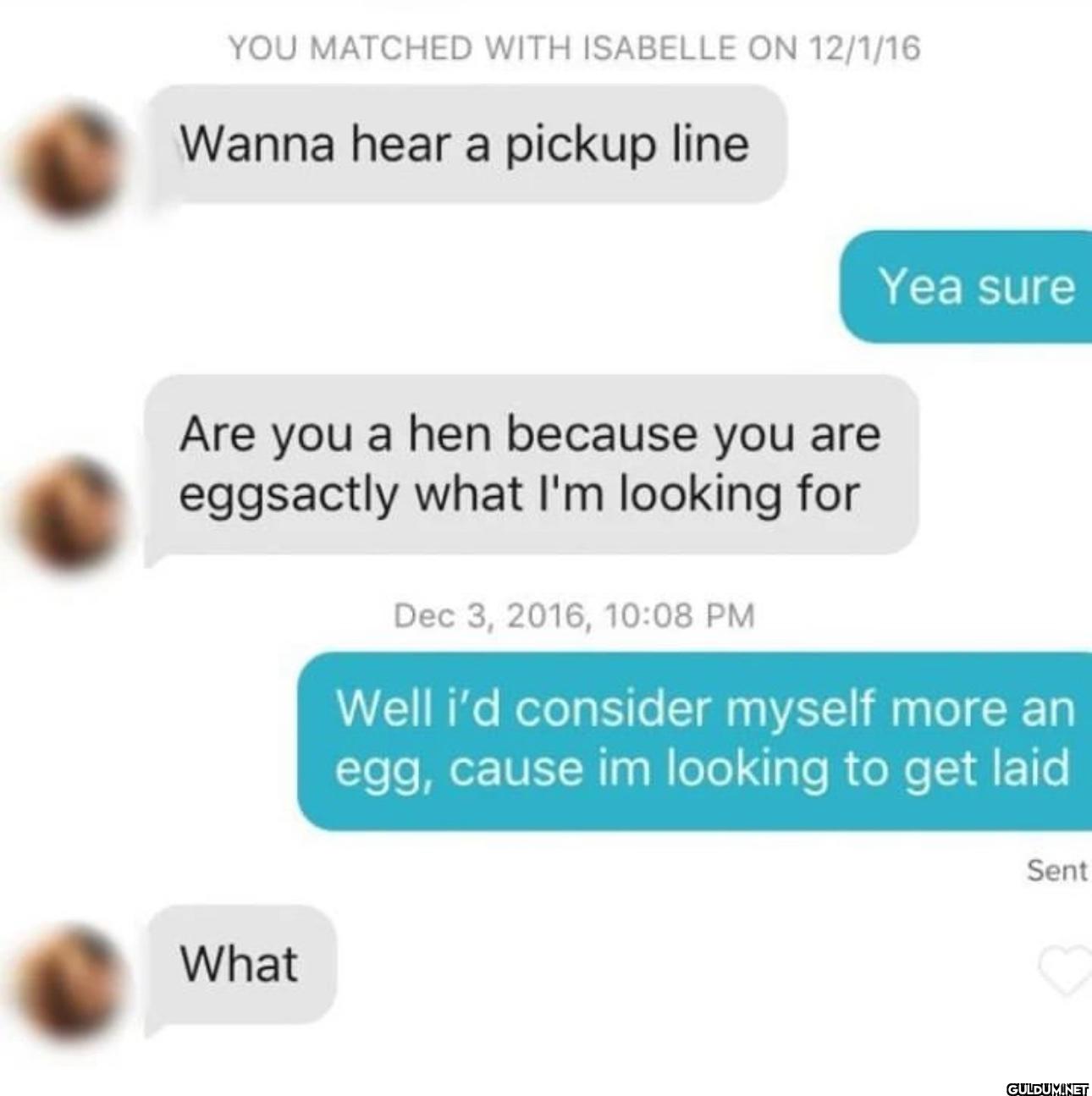 YOU MATCHED WITH ISABELLE...