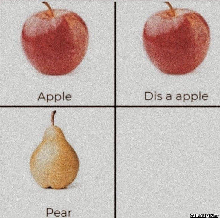 Apple Dis a apple Pear