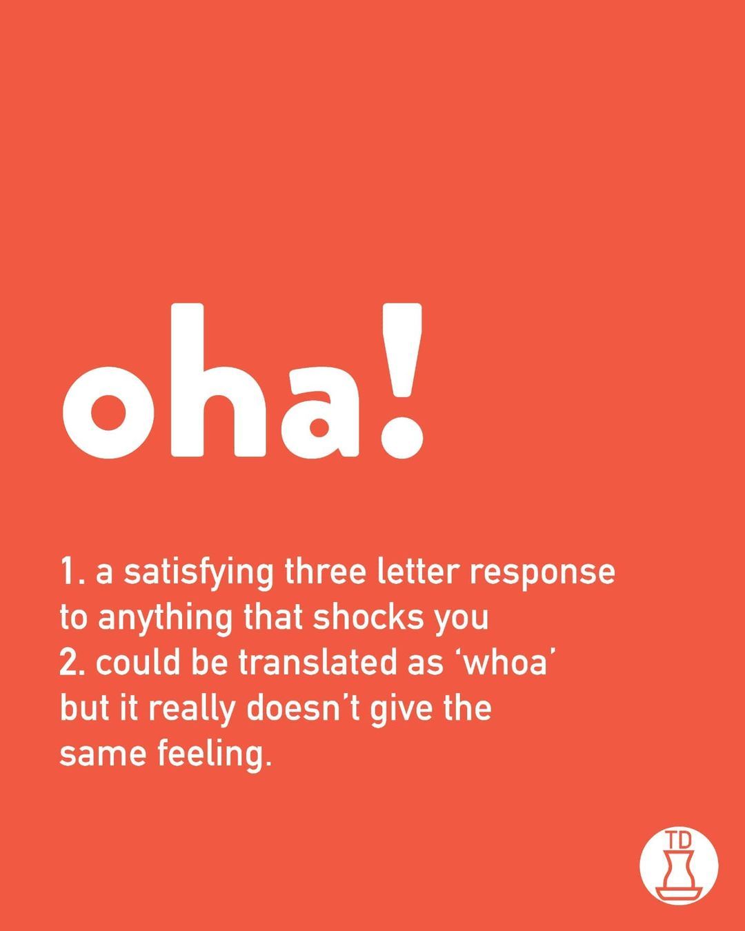 Oha! It's so satisfying to...