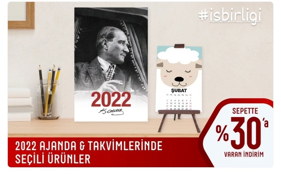 2022 Ajanda ve takvimlerde...