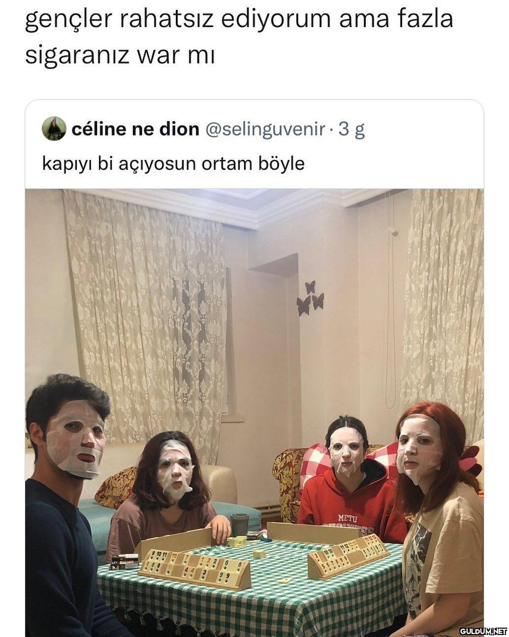 gençler rahatsız ediyorum...
