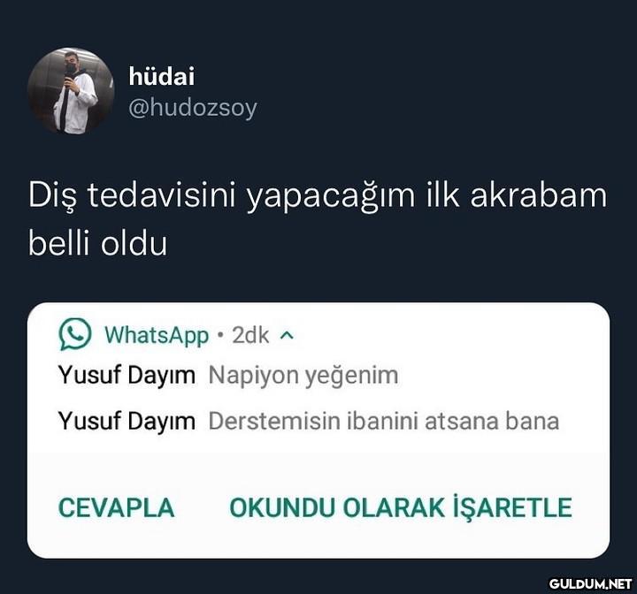 hüdai @hudozsoy Diş...