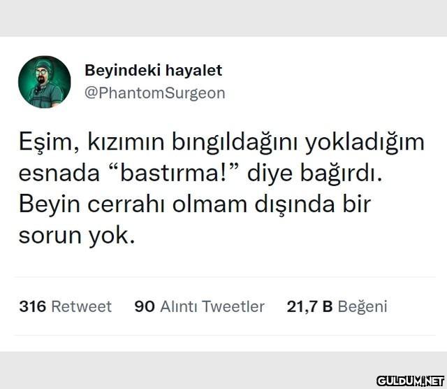 Beyindeki hayalet...