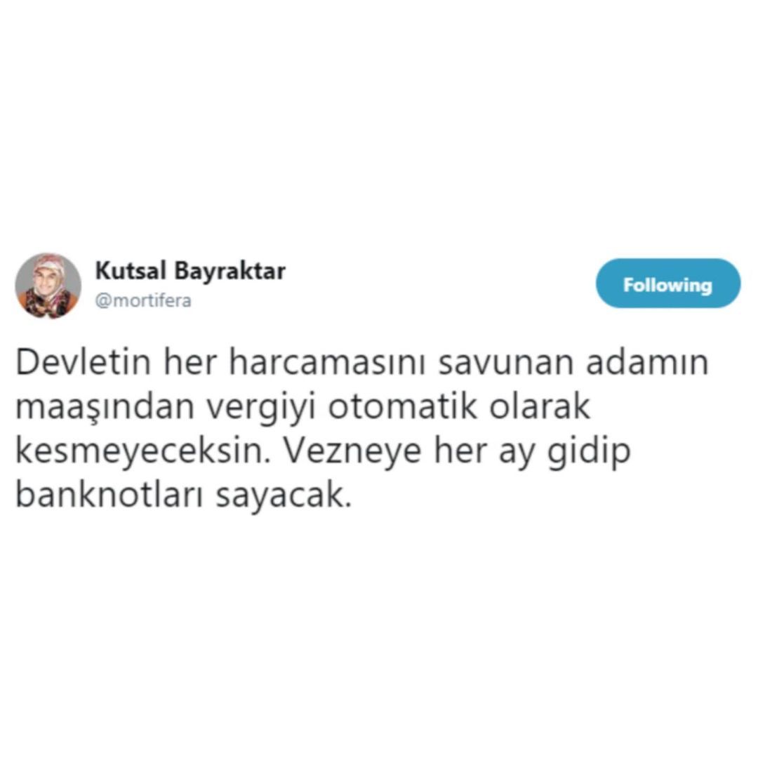 Kutsal Bayraktar Following...