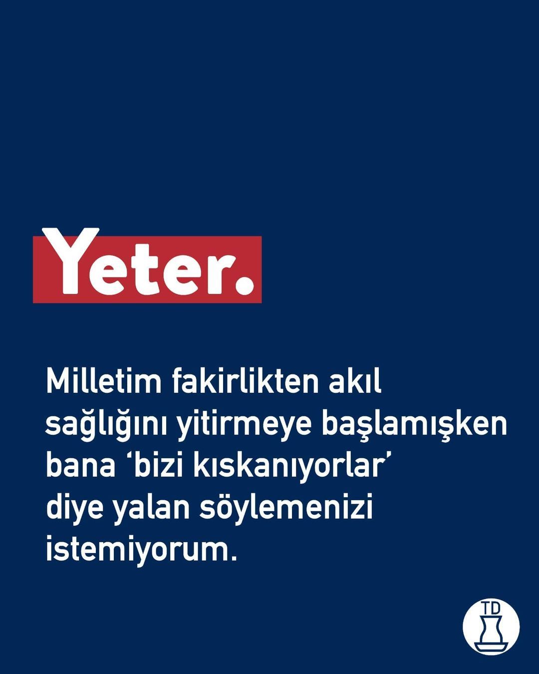 Yeter, dayanamıyorum. ...
