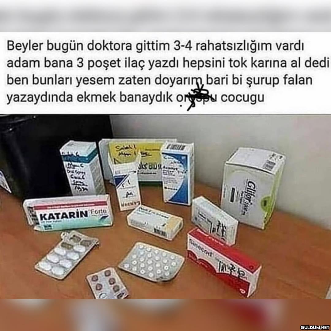 Beyler bugün doktora...