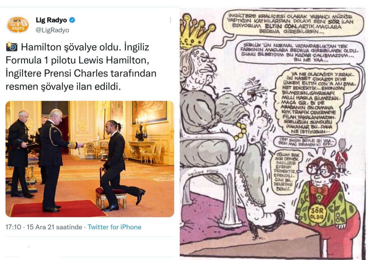 Şövalye ilan ediyorum,...