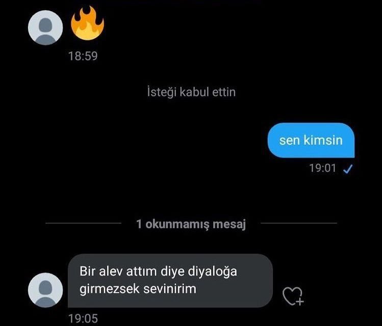 18:59 İsteği kabul ettin...
